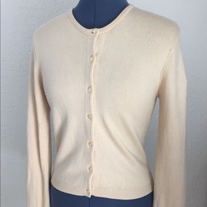 Moda International Silk Cashmere Button Sweater